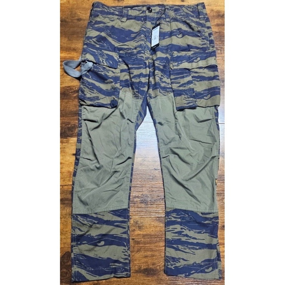 G-Star Raw 3D Tapered Tiger Camo Cargo 2.0 Ripstop Shadow Olive Size 33x30 NWT